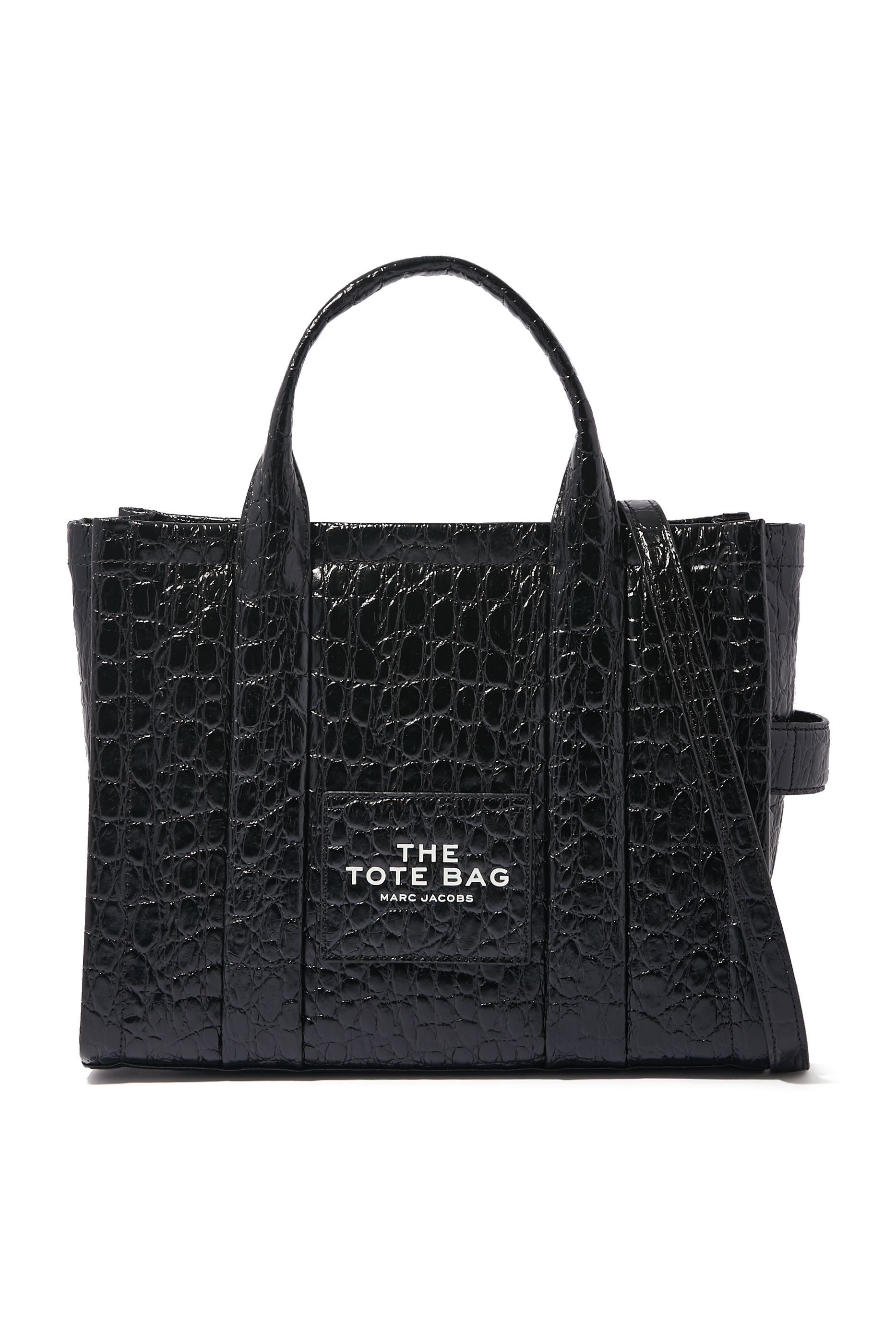 Croc effect cheap tote bag mango